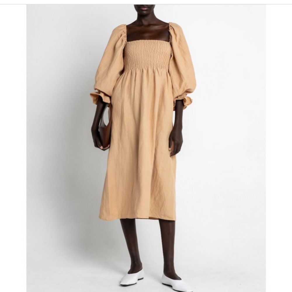 Beige Midi Dress